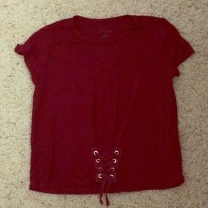 Maroon shirt